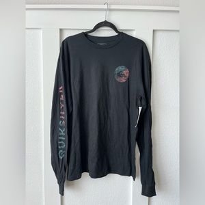 QuickSilver Long Sleeve Tshirt Black Large